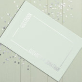 Moderne Rectangle Wedding Gästebuch