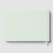 Moderne Rectangle Wedding Gästebuch (Rückseite)