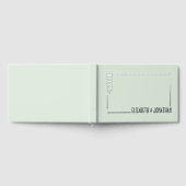 Moderne Rectangle Wedding Gästebuch (Voll)