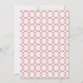 Moderne Red Baby Shower Co-Ed Gender Neutral Einladung (Rückseite)