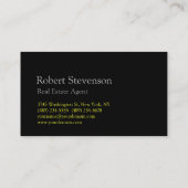 Moderne Red Black Grau Yellow Visitenkarte (Rückseite)