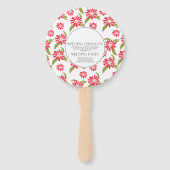 Moderne Red Daisy Silo Garden Blumenzwiebelrunde Fächer (Rückseite)