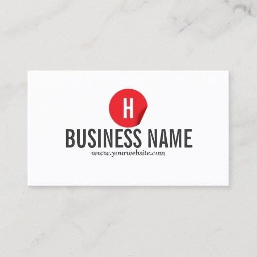 Moderne Red Dot Driver Business Card Visitenkarte (Vorderseite)