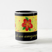 Moderne Red Flower Tasse (Zentrum)