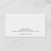 MODERNE RED FORK & KNIFE LOGO Business Card Visitenkarte (Rückseite)