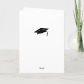 Moderne Red Glückwunschs Graduate Abschluss Foto C Karte (Rückseite)