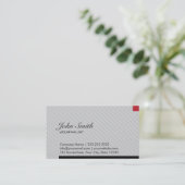 Moderne Red Pixel Journalist Business Card Visitenkarte (Stehend Vorderseite)