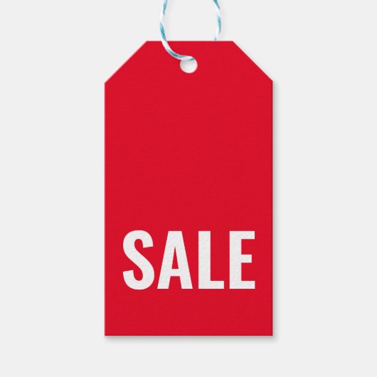 Moderne Red Sale Bekleidungsmarke Geschenkanhänger (Vorderseite)