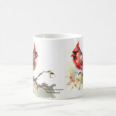 Moderne RED Soft gelbe Grüntöne Kardinal Kaffeetasse (Mittel)