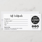 Moderne Red White Liebe Romantic Hearts Gift Card (Rückseite)