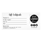 Moderne Red White Liebe Romantic Hearts Gift Card Werbekarte (Hinten)