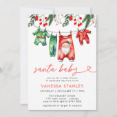 Moderne Red Winter Weihnachts Weihnachtsdusche Einladung (Vorderseite)