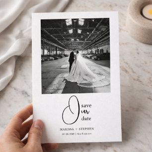 Moderne redaktionelle Foto-Chic-Hochzeit "Save the Save The Date