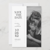 Moderne redaktionelle Foto-Hochzeit "Save the Date Save The Date (Vorderseite)