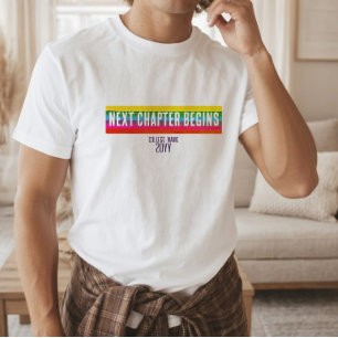 Moderne Regenbogen-Abschluss-Shirts für Zukunftsor T-Shirt