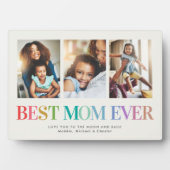 Moderne Regenbogen Beste Mama je Fotomaterial Fotoplatte (Vorderseite)