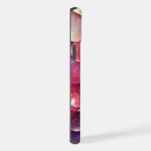 Moderne Regenbogen Glitter Monogramm Chic Custom iPhone Hülle (Rechte Seite)