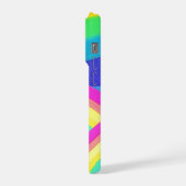 Moderne Regenbögen iPhone Hülle (Linke Seite)