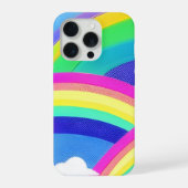 Moderne Regenbögen iPhone Hülle (Rückseite)