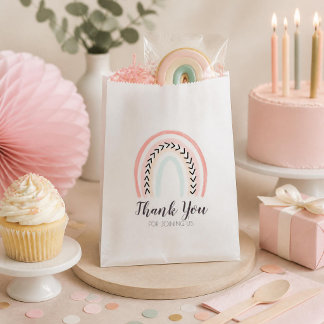 Moderne Regenbogen-Kinder-Geburtstagsfeier Geschenktütchen