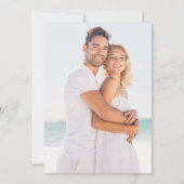 Moderne Regenbogen-Konfetti-Hochzeit Save The Date (Rückseite)