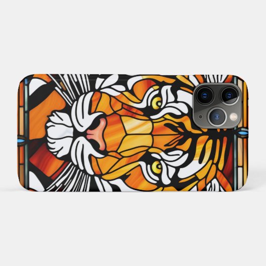 Moderne Regenbogen Streifen Tigerfelle Printfeline Case-Mate iPhone Hülle (Rückseite (Horizontal))