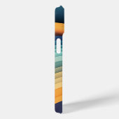 Moderne Regenbogen-Wellen-Abstrakte Kunst Case-Mate iPhone Hülle (Rückseite / Rechts)