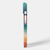 Moderne Regenbogen-Wellen-Abstrakte Kunst Case-Mate iPhone Hülle (Rückseite / Links)