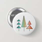 Moderne Regenbogenbäume im Mittelalter erröten aqu Button (Vorne & Hinten)