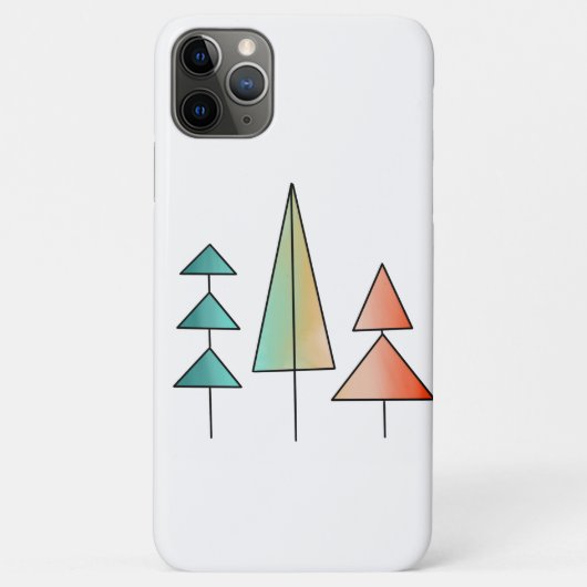 Moderne Regenbogenbäume im Mittelalter erröten aqu Case-Mate iPhone Hülle (Rückseite)