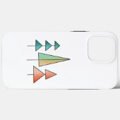 Moderne Regenbogenbäume im Mittelalter erröten aqu Case-Mate iPhone Hülle (Rückseite (Horizontal))