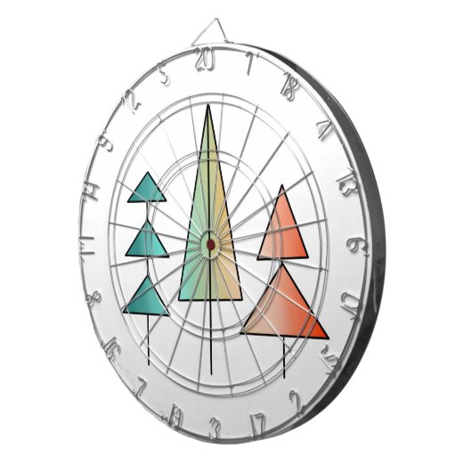 Moderne Regenbogenbäume im Mittelalter erröten aqu Dartscheibe (Vorderseite rechts)