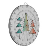 Moderne Regenbogenbäume im Mittelalter erröten aqu Dartscheibe (Vorderseite Links)