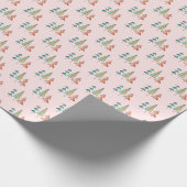 Moderne Regenbogenbäume im Mittelalter erröten aqu Geschenkpapier (Ecke)