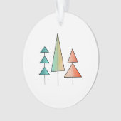 Moderne Regenbogenbäume im Mittelalter erröten aqu Ornament (Vorderseite)