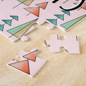 Moderne Regenbogenbäume im Mittelalter erröten aqu Puzzle (Seite)