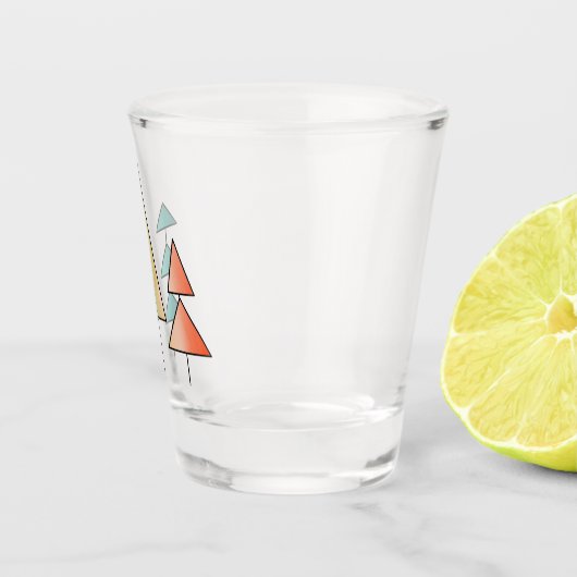 Moderne Regenbogenbäume im Mittelalter erröten aqu Schnapsglas (Rechts)