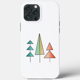 moderne Regenbogenbäume in Teal und Rosé Mitte des Case-Mate iPhone Hülle