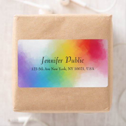 Moderne Regenbogenfarben Abstrakte Vorlage (Insitu)