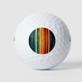 Moderne Regenbogenfarben Golfball (Vorderseite)