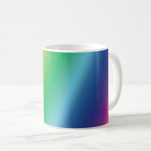 Moderne Regenbogenfarben machen Spaß Kaffeetasse (VorderseiteRechts)