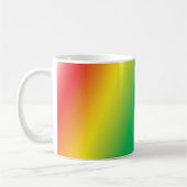 Moderne Regenbogenfarben machen Spaß Kaffeetasse (Links)