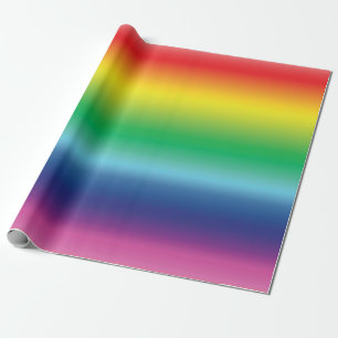 Moderne Regenbogenfarben Ober-Farbmuster Geschenkpapier