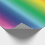 Moderne Regenbogenfarben Ober-Farbmuster Geschenkpapier (Ecke)