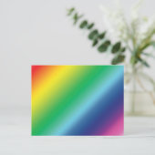 Moderne Regenbogenfarben Ober-Farbverlaufsmuster S Postkarte (Stehend Vorderseite)