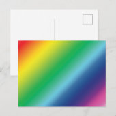 Moderne Regenbogenfarben Ober-Farbverlaufsmuster S Postkarte (Vorne/Hinten)