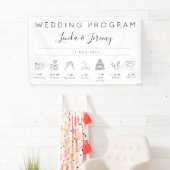 Moderne Reihenfolge von Veranstaltungen Hochzeitvo Banner (Insitu)