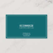 Moderne Reinigung von Aqua Splash Office Visitenkarte (Rückseite)