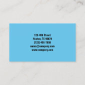 Moderne Reinigung von Hausglas Visitenkarte (Rückseite)