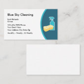 Moderne Reinigungs-Visitenkarten Visitenkarte (Vorne/Hinten)
